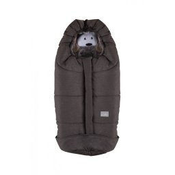 Sac de iarna Ovetto Cuccioli -80 cm Dog Melange Chocolate / Grey