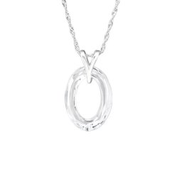 Colier Martisor Safety Argint 925 Cristale Swarovski Crystal Clear