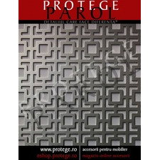 Placa aluminiu anodizat perforat NAL05- finisaj natur aluminiu