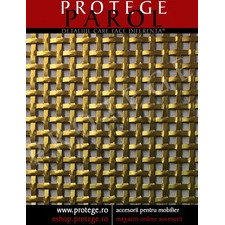 Placa aluminiu anodizat perforat GAL07- finisaj auriu, coala ornamentala amenajari interioare