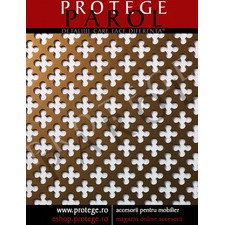 Placa aluminiu anodizat perforat BAL04- bronz, coala ornamentala amenajari interioare