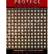 Placa aluminiu anodizat perforat BAL07- finisaj bronz, coala ornamentala amenajari interioare