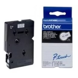 Bandă laminată Brother TC291, 5m/9mm negru/alb