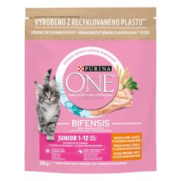 Purina One Junior cu Pui și Cereale Integrale 0,8 kg