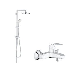 Sistem dus Grohe New Tempesta 250+baterie cada Eurosmart- (26675001, 33300002)