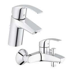 Pachet: Baterie cada/dus Grohe Eurosmart New-33300002 + Baterie lavoar Grohe Eurosmart New S size-33265002