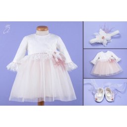 Set botez 3 piese Dusty Blush