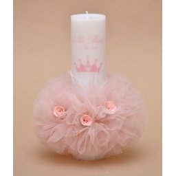 Lumanare de botez personalizata Princess
