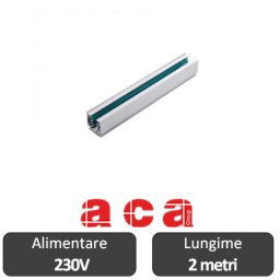 Aca Lighting Șină Proiectoare Led 3 faze 2 metri