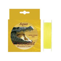 Fir textil Aqua Crocodile 100 m, galben fluo