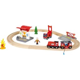 Set trenulet pompieri BRIO
