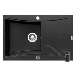 Set Pyramis chiuveta SOFTLINE 1B 1D si baterie MINUET Black Pyramis 070001601M
