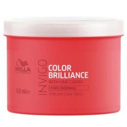 Masca pentru par vopsit cu fir fin-normal Wella Professionals Invigo Brilliance, 500 ml
