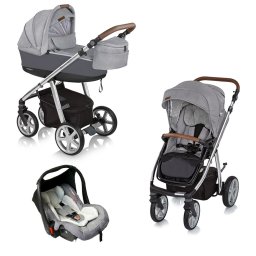 Carucior multifunctional 3:1Espiro Next Manhattan 217 Alaska Grey 2018
