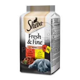 Sheba Fresh & Fine Mini - vită și pui 6 x 50 g