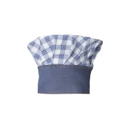 Boneta bucatar model Brando denim, culoare albastru/alb