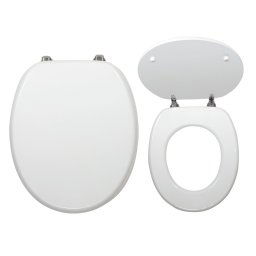 Capac WC Alb din MDF