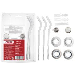 Set complet pentru echipare calorifer cu console prindere perete