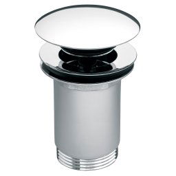 Ventil click-clack cu preaplin - Rotondo inchis G 1 1/4 pentru scurgere baie, crom