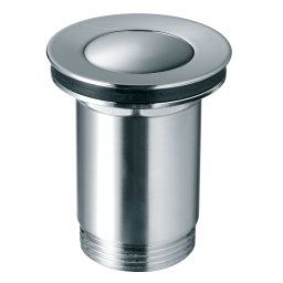 Ventil click-clack cu preapin inchis G 1 1/4 pentru scurgere baie, nichel partial