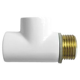 Adaptor (racord) in "T", alb