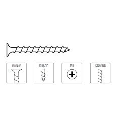 Surub PH2 3,9x50mm (rigips,lemn) Senco - 39A50MP