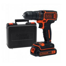 Masina de gaurit si insurubat, cu percutie, Black and Decker, BDCD18K, cu acumulator, 18 V, 1.5AH, 650 rpm
