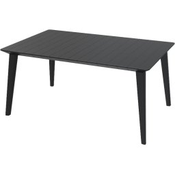 Masa de gradina, polipropilena, Keter Lima, pentru a servi masa, grafit, 4-6 persoane, 157 x 98 x 74 cm