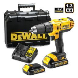 Masina de gaurit si insurubat, cu percutie, DeWALT, DCD776C2, cu acumulator, 18 V, 1.3AH, 1500 rpm