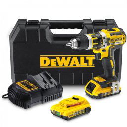Masina de gaurit si insurubat, cu percutie, DeWALT, DCD795D2, cu acumulator, 18 V, 60 Nm, 2000 rpm