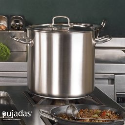 Oala adanca fara capac inox Pujadas 16.5 L 28 x 28 cm