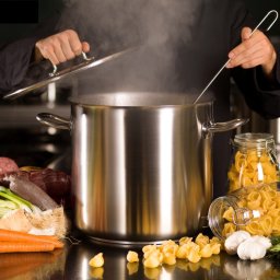 Oala adanca fara capac inox Pujadas 34 L 35 x 35 cm