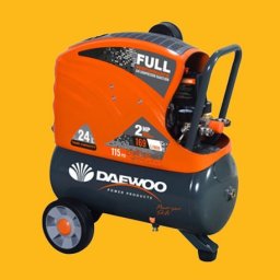 Compresor Daewoo DAAC24DN, 24 L, 2 CP, 195 L/min, 8 Bar