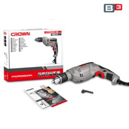 Masina gaurit, cu percutie, Crown, CT10143-13C, cu fir, 230 V, 0-2.800 rpm