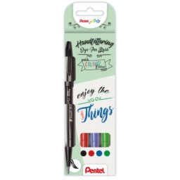 Marker caligrafic Brush Pen ultra fin Touch 4 buc/set Pentel