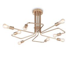 Lustră living Triumph, 8 x E27, D:92 cm H:41,5 cm, metal alamă