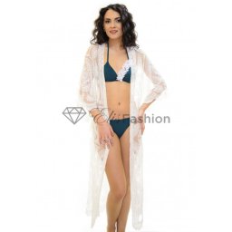 Cardigan de Plaja Lace Wise White