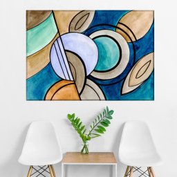Tablou Vibratii Abstracte AFAS23 (Dimensiune LxH: 90x60cm)