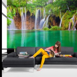 Fototapet Cascada In Croatia FT713 (Alege materialul: : Autocolant Perete Laminat Mat, MP: 1 mp)
