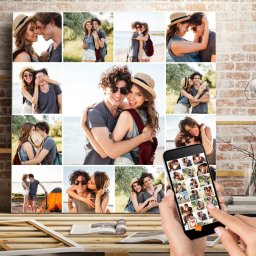 Tablou Canvas Colaj Personalizat TPC2 (Optiuni Tablou: 60x60cm)