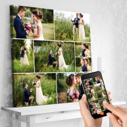 Tablou Canvas Colaj Personalizat TPC3 (Optiuni Tablou: 50x50cm)