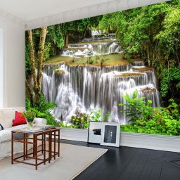 Fototapet 3D Cascada WTF67 (Alege materialul: : Tapet Hartie Semilucios + Adeziv, MP: 1 mp)