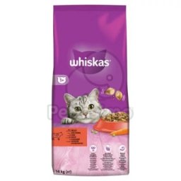 Whiskas hrană uscată cu vită 14 kg