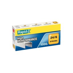 Capse Rapid 24 6 Strong din otel galvanizat pentru capsatoare compatibile, 1000 bucati 24855800