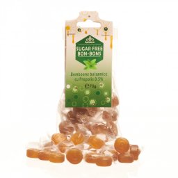 Bomboane balsamice fara zahar cu propolis - Apidava
