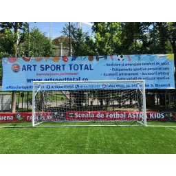 Porti fotbal mobile 5x2 m, profil oval AL 100x120 mm