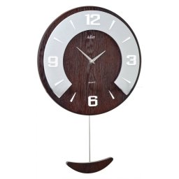 Ceas de perete cu pendul - Adler 21179 nuc 53x34 cm
