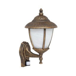 Aplică de exterior cu senzor Rabalux 7836 MADISON 1xE27/60W/230V IP43 auriu