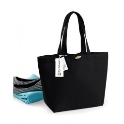 Geanta de plaja Marina din bumbac organic - Navy