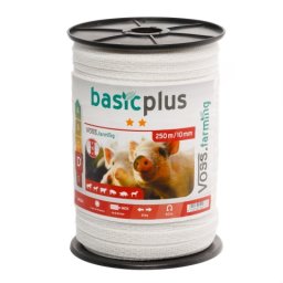 Bandă gard electric - 10 mm - 250 m - 65 kg - 11 Ω/m